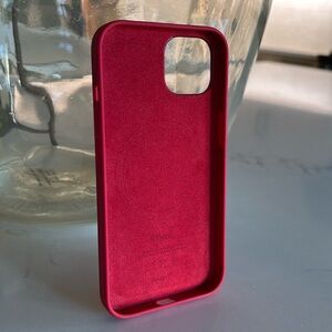 iPhone 13 case silicone red